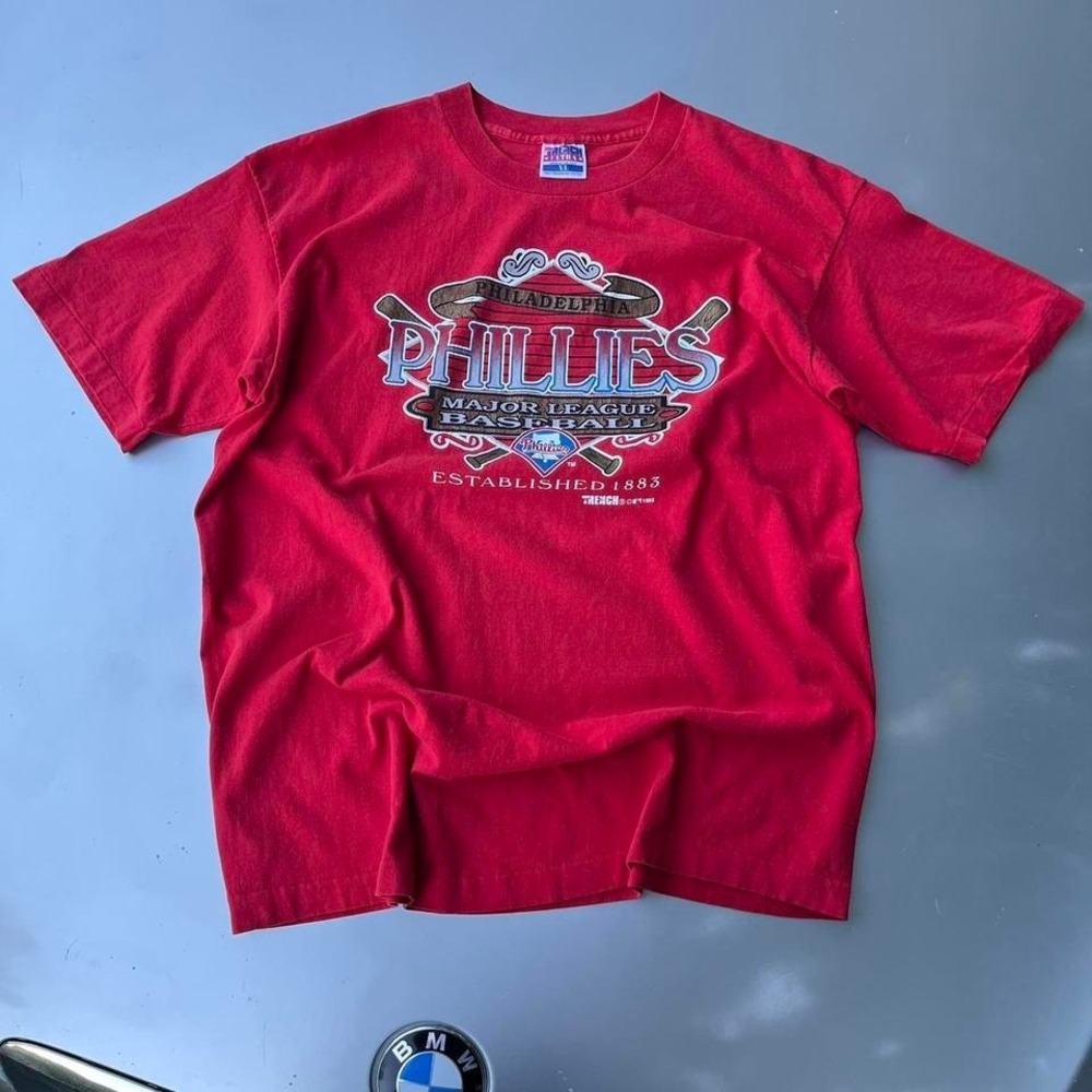 1993 vintage Phillies baseball single stitch MLB tee